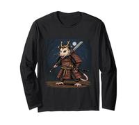 Grafica marsupiale Possum Samurai Art Bushido Maglia a Manica