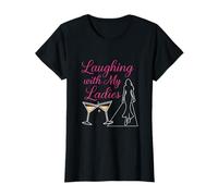 Grafica Martini Fucsia Oro Ridere con Le Mie Signore Maglietta
