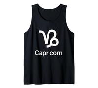Grafica minima dello zodiaco del Capricorno Canotta
