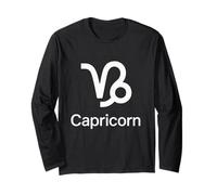 Grafica minima dello zodiaco del Capricorno Maglia a Manica
