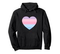 Grafica minimalista arcobaleno pastello a righe in cinque colori carini Felpa con Cappuccio
