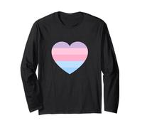 Grafica minimalista arcobaleno pastello a righe in cinque colori carini Maglia a Manica