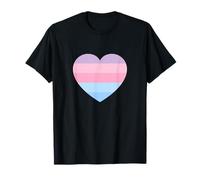 Grafica minimalista arcobaleno pastello a righe in cinque colori carini Maglietta