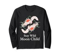 Grafica Moon Child Boho Fox Maglia a Manica