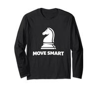 Grafica Move Smart Knight Minimal Scacchi Maglia a Manica