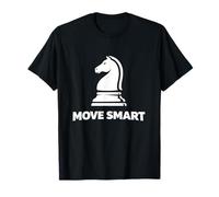 Grafica Move Smart Knight Minimal Scacchi Maglietta