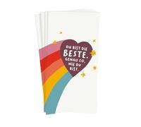 Grafica Officina Fazzoletti con scritta | Idea regalo | 10 pezzi | Du bist die Beste