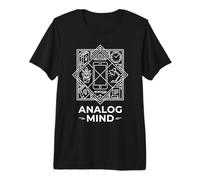 Grafica Offline Analog Mind Digital Detox scollegata Maglietta Premium