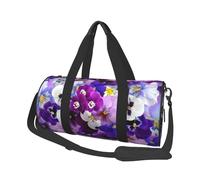 Grafica Pansy Pasqua Fiori primaverili, Borsone da viaggio di grande capacità Borsa rotonda Borsa da viaggio sportiva Borsa da viaggio Borsa da fitness
