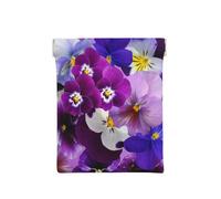 Grafica Pansy Pasqua Fiori primaverili, Spremere il portafoglio superiore da donna Borsa portaoggetti Piccola portamonete Portamonete