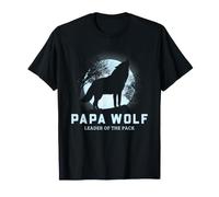 Grafica Papa Wolf Leader of The Pack Full Moon Maglietta