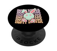 Grafica pasquale retrò con coniglietto color pastello PopSockets PopGrip Adesivo