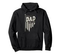 Grafica patriottica per la Festa del papà - American Flag Dad EST 2025 Felpa con Cappuccio
