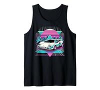 Grafica per Auto Sportive Synthwave Retrowave Anni '80 Canotta
