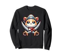 Grafica Pirate Cat Kitten Talk Like a Pirate Day Felpa