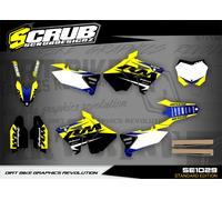 Grafica RESTYLE RM125 RM250 2001 - 2008 Suzuki RM 125 250 Polisport Decalcomanie