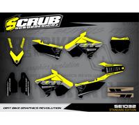 Grafica RESTYLE RM125 RM250 2001 - 2008 Suzuki RM 125 250 Polisport Decalcomanie