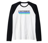 Grafica retrò Canterbury Inghilterra - Canterbury UK CV29X Maglia con Maniche Raglan