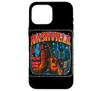 Grafica retrò della città musicale di Nashville Bootleg Custodia per iPhone 16 Pro Max