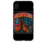 Grafica retrò della città musicale di Nashville Bootleg Custodia per iPhone XS Max
