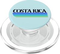Grafica retrò della Costa Rica - Pura Vida Costa Rica CV29X PopSockets PopGrip per MagSafe