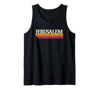 Grafica retrò di Gerusalemme Israele Canotta
