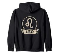 Grafica retrò Leo Zodiac Felpa con Cappuccio