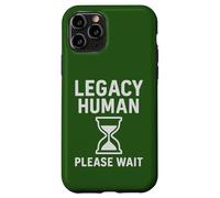 Grafica retrò riflettente Legacy Human Hourglass Custodia per iPhone 11 Pro