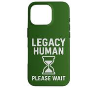 Grafica retrò riflettente Legacy Human Hourglass Custodia per iPhone 16 Pro