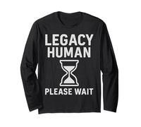 Grafica retrò Riflettente Legacy Human Hourglass Maglia a Manica