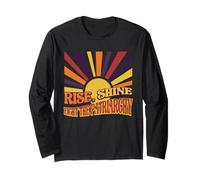 Grafica retrò Rise Shine Fight The Patriarchy Sunburst Maglia a Manica