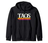Grafica retrò Taos New Mexico - Taos NM Felpa con Cappuccio