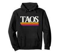 Grafica retrò Taos New Mexico - Taos NM Felpa con Cappuccio