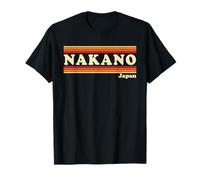 Grafica retrò Vintage Anni '80 Nakano Giappone Maglietta