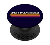 Grafica retrò West Palm Beach Florida - West Palm Beach FL PopSockets PopGrip Adesivo