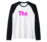 Grafica rosa Grazie I Guess... Rosa Maglia con Maniche Raglan
