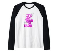 Grafica Rosa My Turn To Shine Rosa Maglia con Maniche Raglan