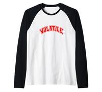 Grafica rossa nota per essere volatile rossa Maglia con Maniche Raglan