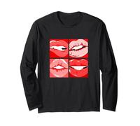 Grafica Rossa Read My Lips Rossa Maglia a Manica
