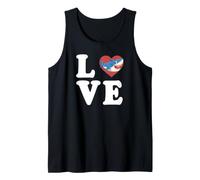 Grafica Shark Love Spelled out with Heart Canotta