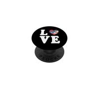 Grafica Shark Love Spelled Out With Heart PopSockets PopGrip Adesivo