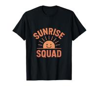 Grafica Solare retrò Sunrise Squad Good Vibes Crew Maglietta
