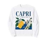 Grafica Souvenir Capri Italia Retro Island Lemon Felpa