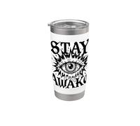 Grafica Stay Awake Gothic Eye Lightning Bicchiere termico in acciaio inox doppia parete
