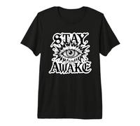 Grafica Stay Awake Gothic Eye Lightning Maglietta Premium