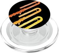 Grafica Stile Retrò Per Flauto Basso per Orgoglio Flautisti PopSockets PopGrip per MagSafe