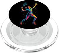 Grafica tennista e tennista | Donne, ragazze e ragazze adolescenti PopSockets PopGrip per MagSafe