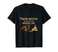 Grafica Tequila Detective Missing Salt Party Crew Maglietta