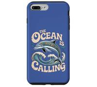 Grafica The Ocean Is Calling Dolphin per gli amanti del mare Custodia per iPhone 7 Plus/8 Plus
