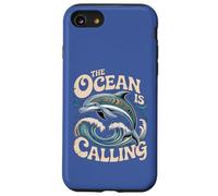 Grafica The Ocean Is Calling Dolphin per gli amanti del mare Custodia per iPhone SE (2020) / 7/8